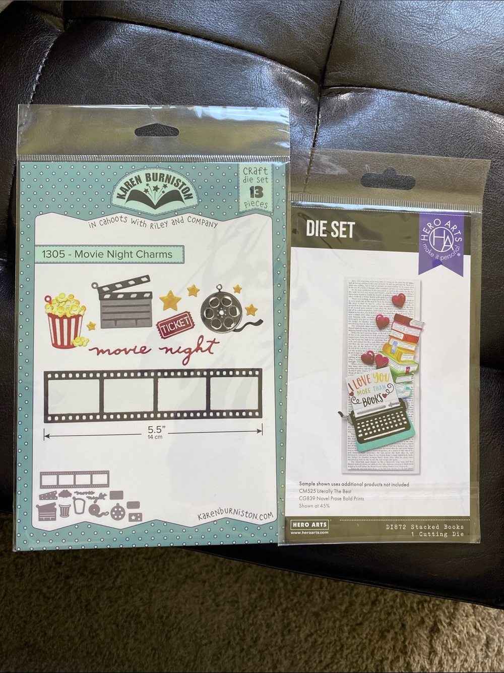 NIP Movie Night Charms Craft Die Set